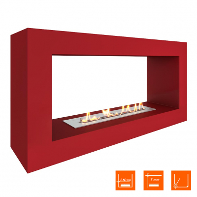 Биокамин SteelHeat FRAME ONE 900 красный